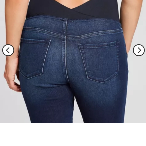 Maternity over the belly skinny Jeans size 6/28 r 29" inseam New by Isabel Mater - Picture 4 of 7